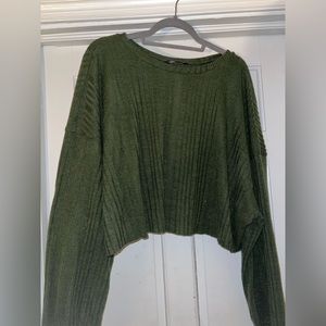 💚Cropped green shein sweater 💚